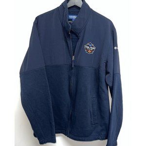 NCAA Final Four 2020 Atlanta Mens Full Zip Navy Blue Cotton Jacket Coat Nylon